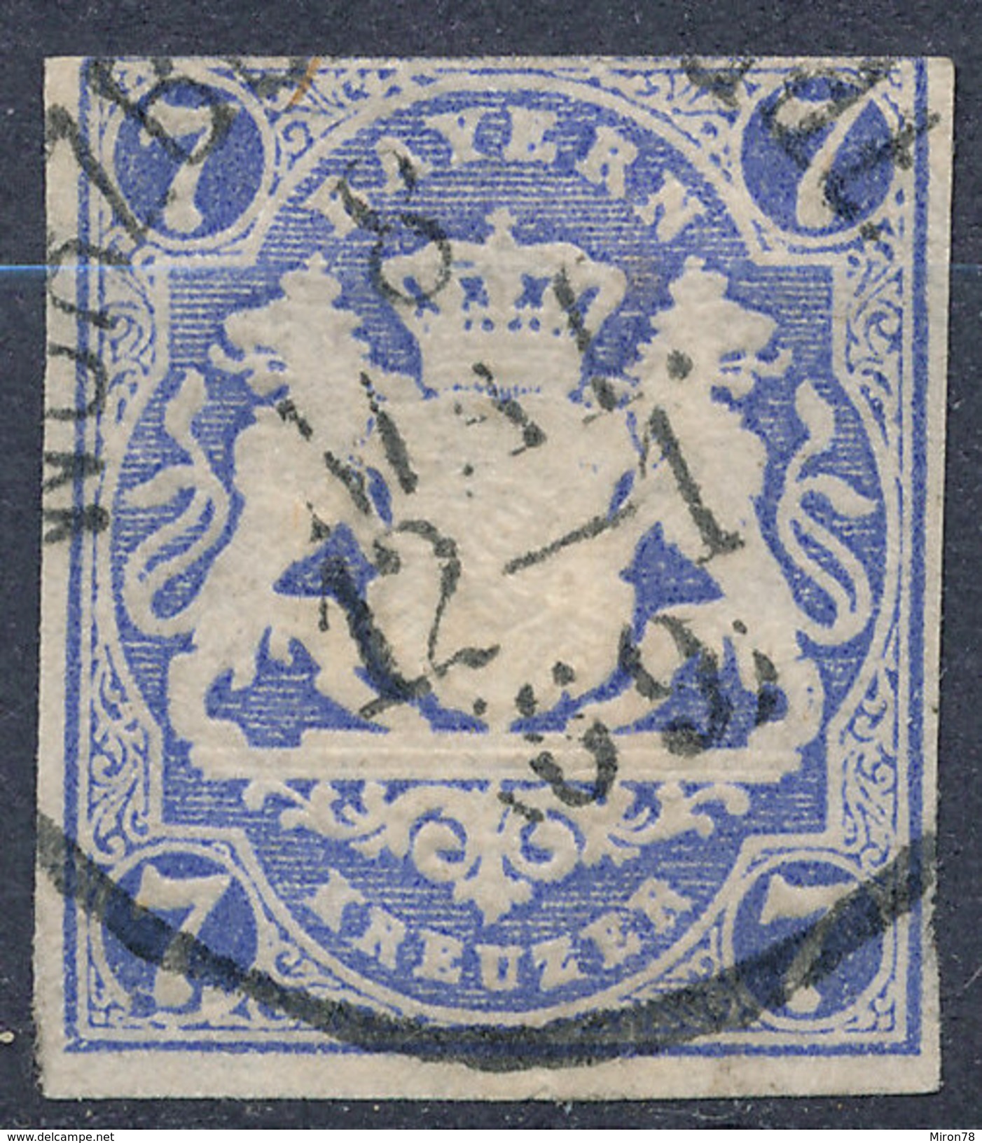 Stamp Bavaria 1867 7kr Used Lot #16 - Used