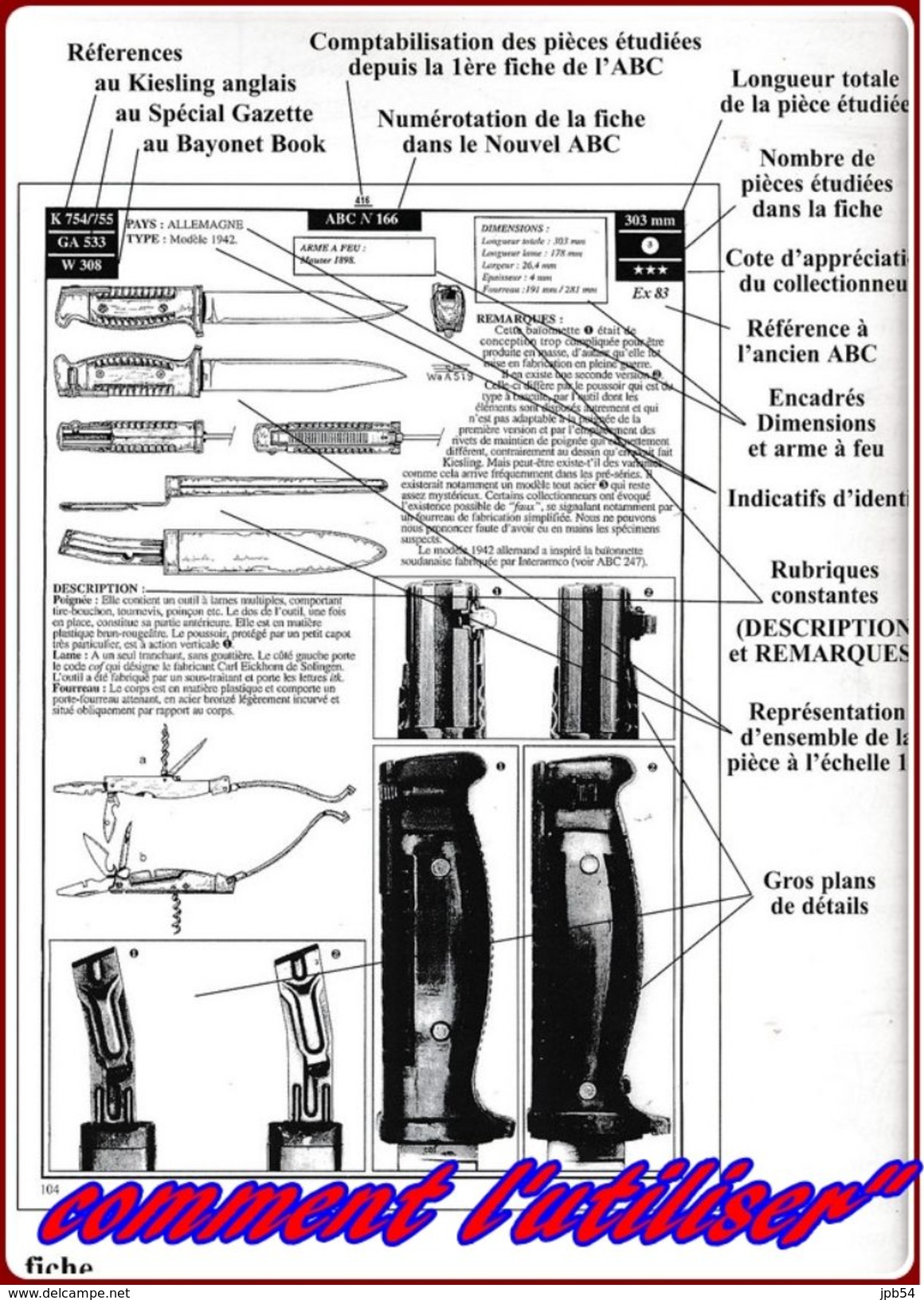 ATLAS DE LA BAIONNETTE  DE COLLECTION   TOME 1 - Armes Neutralisées