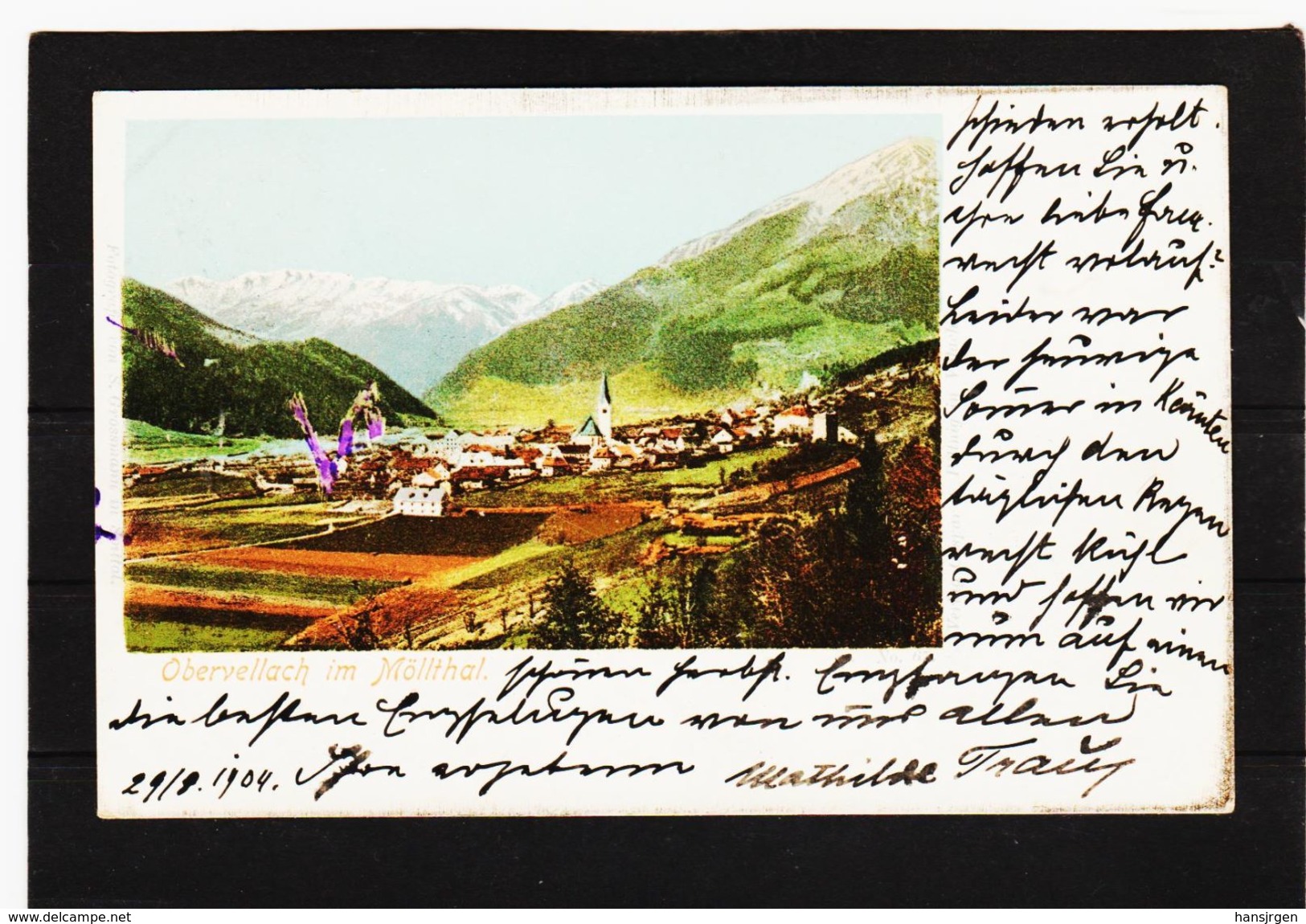 LKW210  ALTE POSTKARTE JAHR 1904 OBERVELLACH Im MÖLLTHAL GEBRAUCHT SIEHE ABBILDUNG - Obervellach