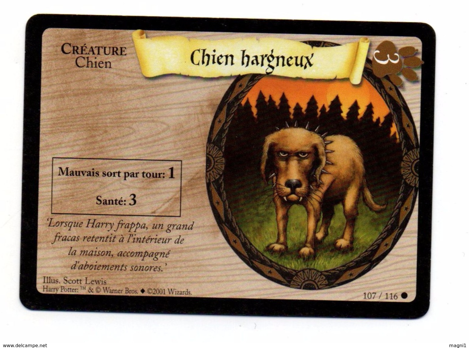 Harry Potter N° 107/116 - Chien Hargneux - Harry Potter