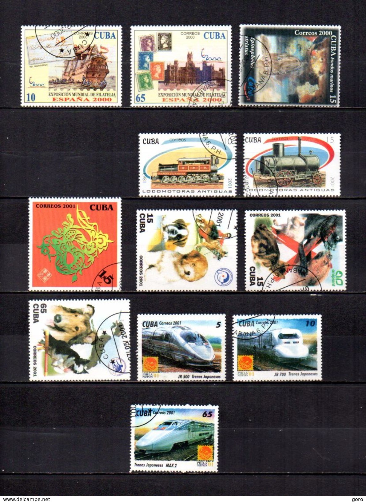 Cuba   2000-01  .-   Y&T  Nº   3889-3892-3898-3917-3919/3920-3928/3930-3937/3938-3940 - Used Stamps