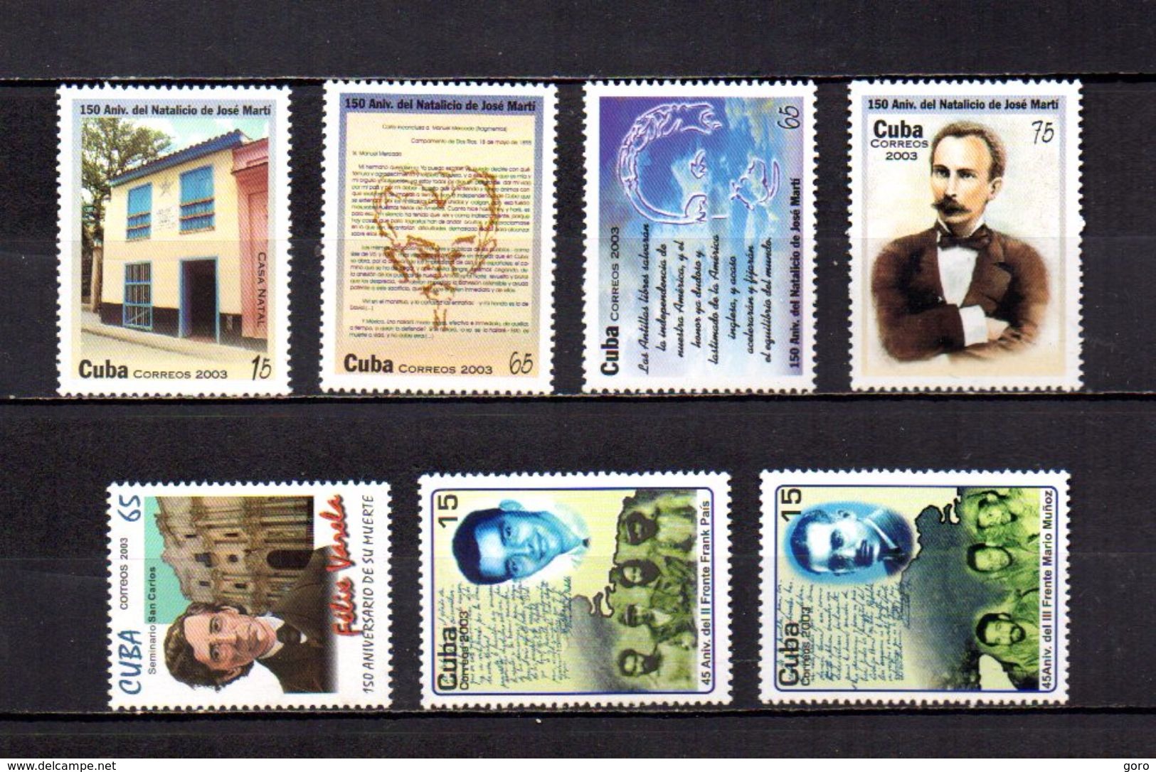 Cuba   2003  .-   Y&T  Nº   4066/4069-4076-4077-4078 - Used Stamps