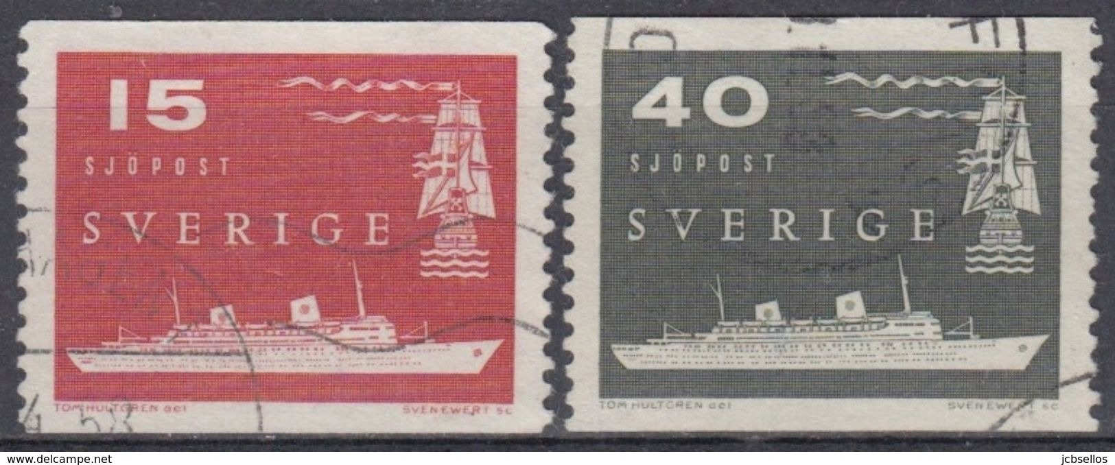 SUECIA 1958 Nº 427/28 USADO - Oblitérés