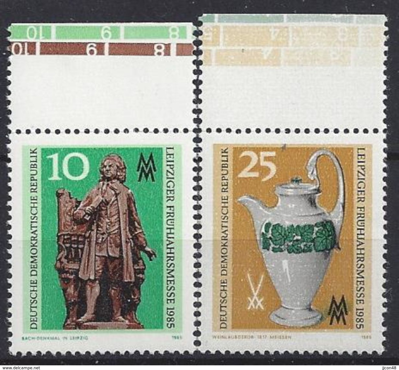 Germany (DDR) 1985 Leipziger Fruhjahrsmesse  (**) MNH  Mi.2929-2930 - Unused Stamps