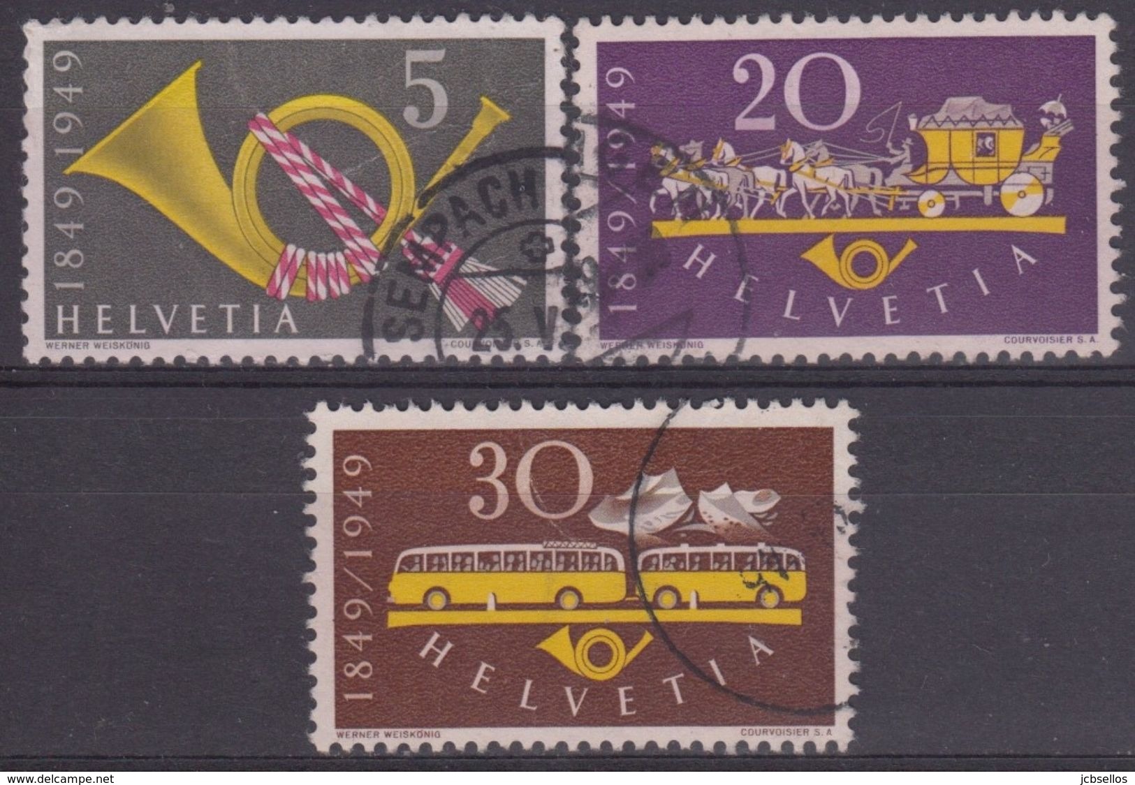 SUIZA 1949 Nº 471/73 USADO - Usados