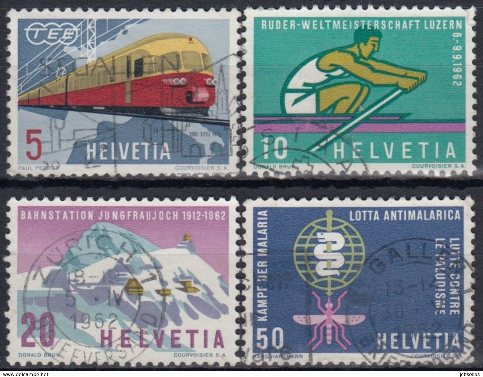 SUIZA 1962 Nº 689/92 USADO - Usados