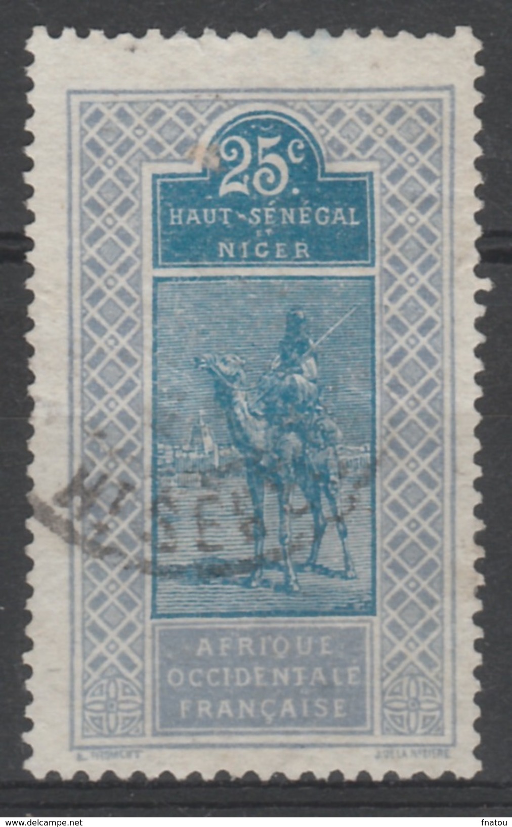 Upper Senegal And Niger, Tuareg, 25c. 1914, FU - Used Stamps