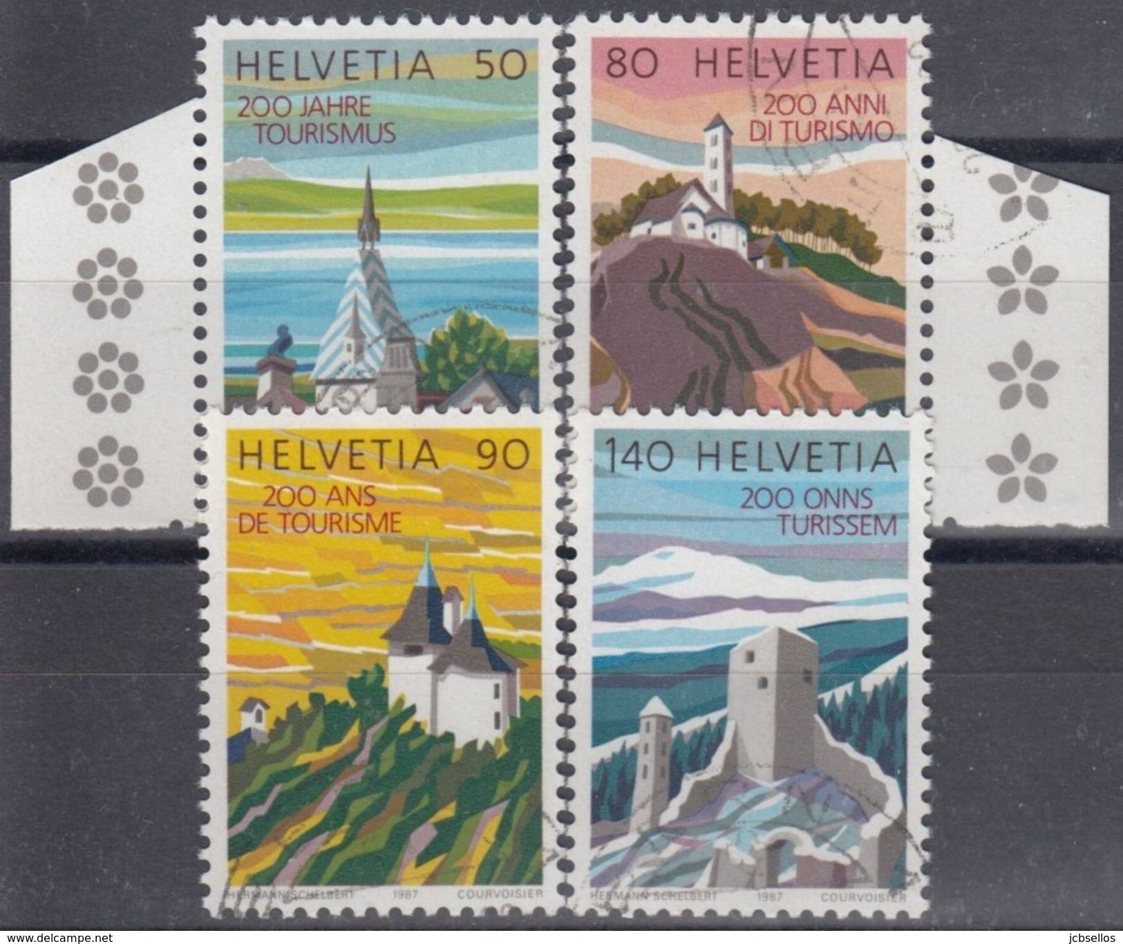 SUIZA 1987 Nº 1280a/83a USADO PROCEDE DE HB - Used Stamps