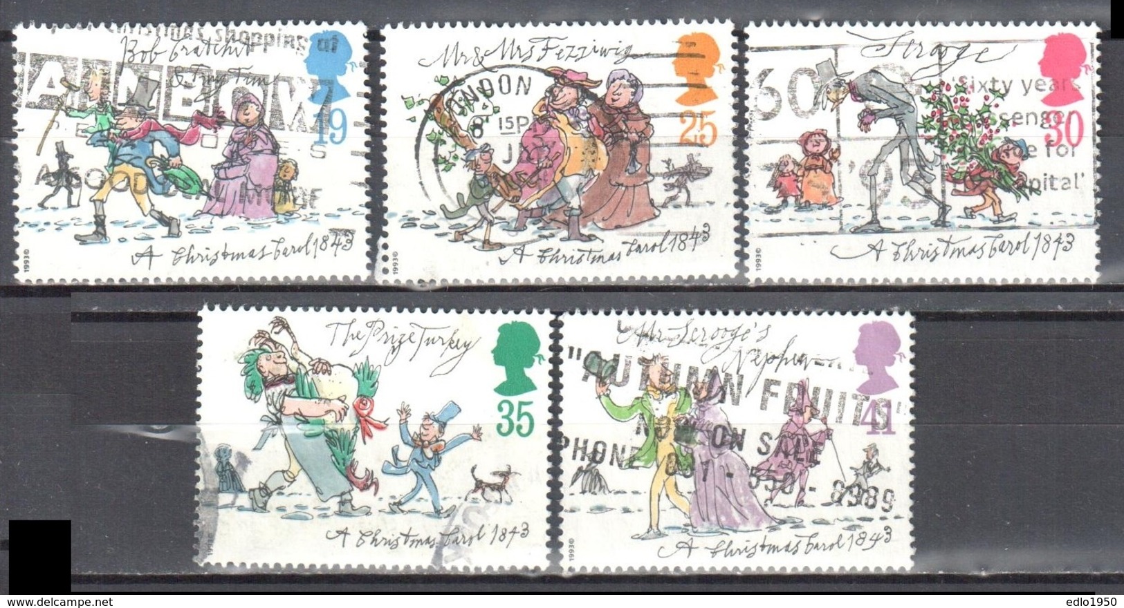 Great Britain 1993 - Mi.1483-87 - Used - Gebraucht