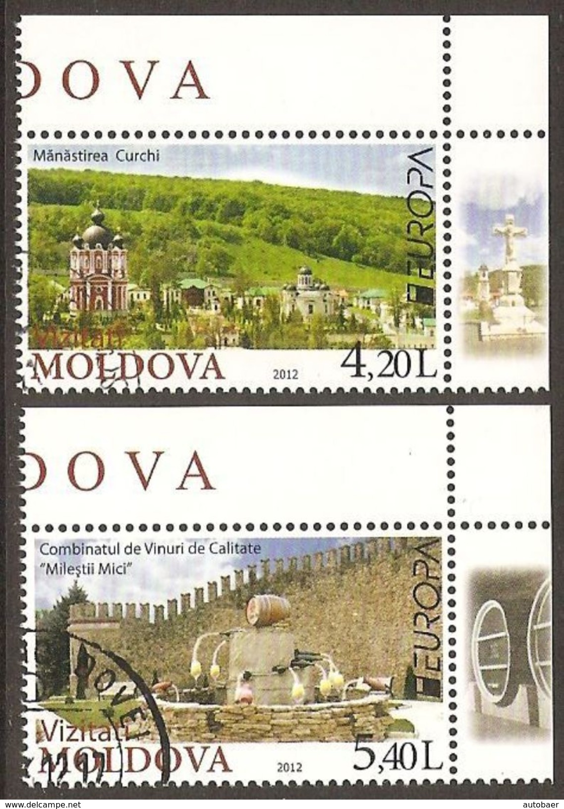 Moldova Moldavia Moldavie Moldau Moldawien 2012 Europa Cept Michel 793-94 Used Cancelled Oblitéré Gestempelt Oo - 2012