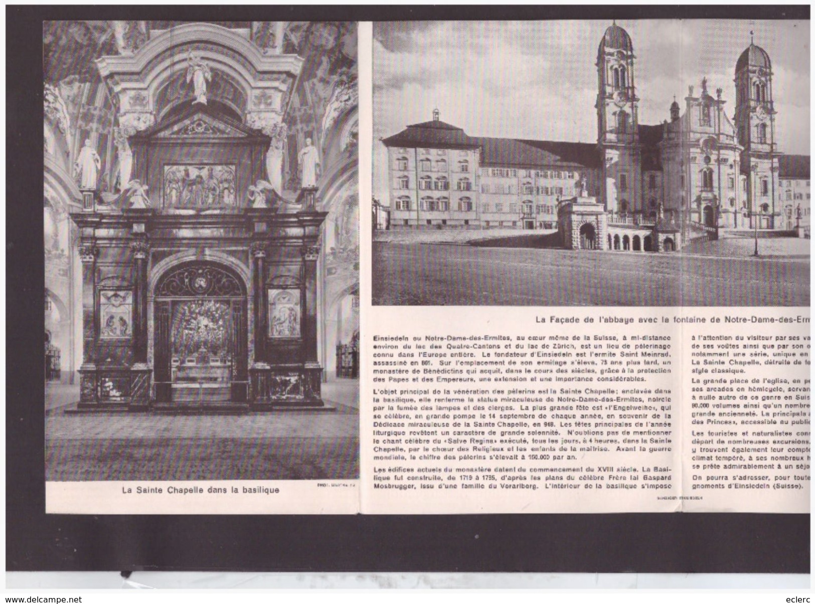 SCHWYZ SUISSE - EINSIEDELN - DEPLIANT EN 4 VOLETS - TB - Toeristische Brochures