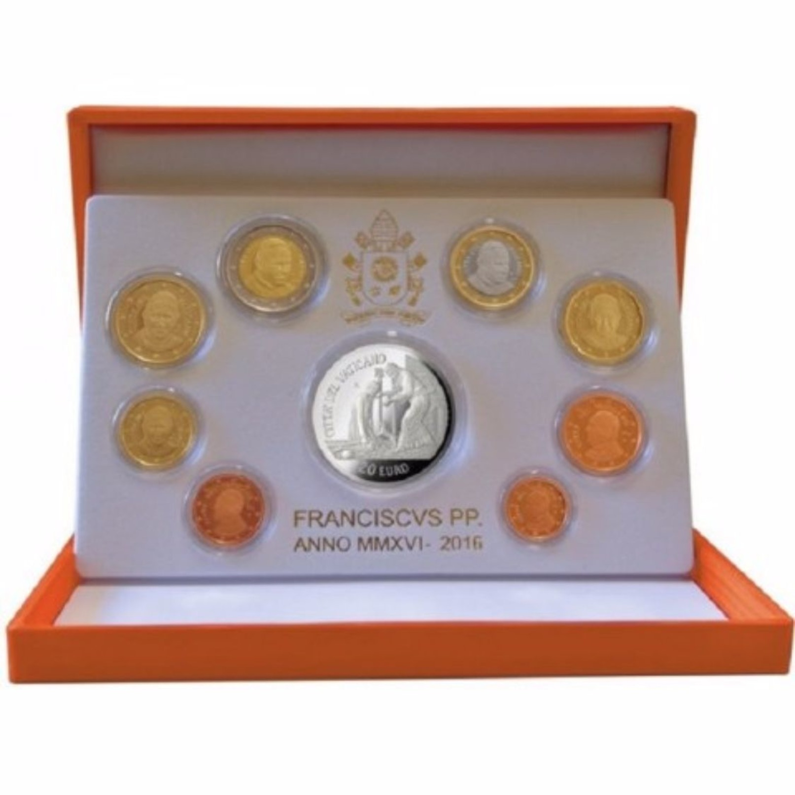 Vatican 2016 Official PROOF Euro Set (9 Coins) - Vatican