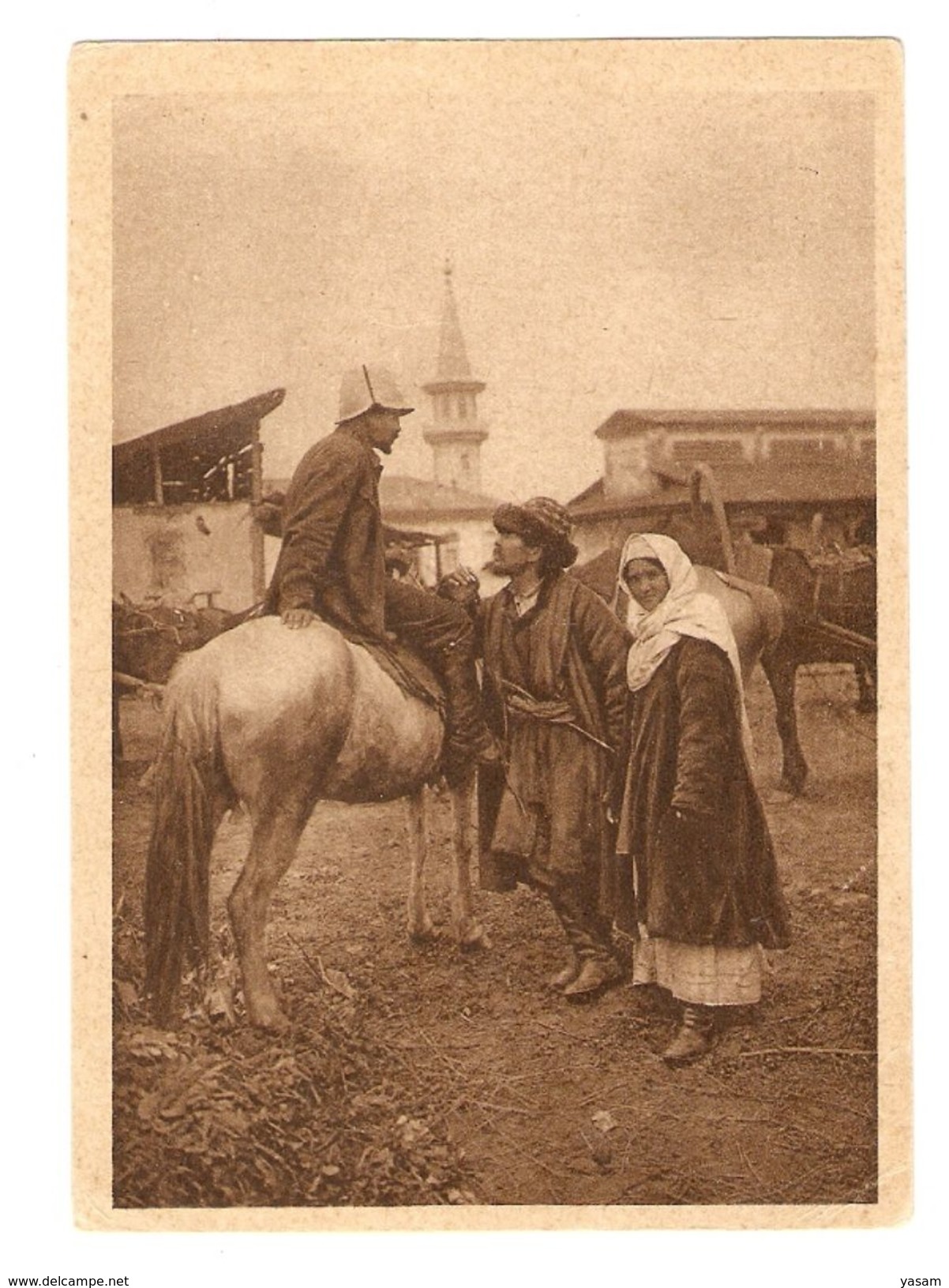 Russia. Kazakhstan. Asia. Types. Alma-Ata. Talking At Market. - Kazachstan