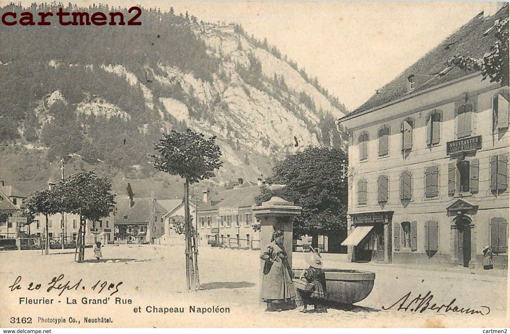 FLEURIER GRAND'RUE CHAPEAU NAPOLEON NEUCHATEL SUISSE SWITZERLAND - Neuchâtel