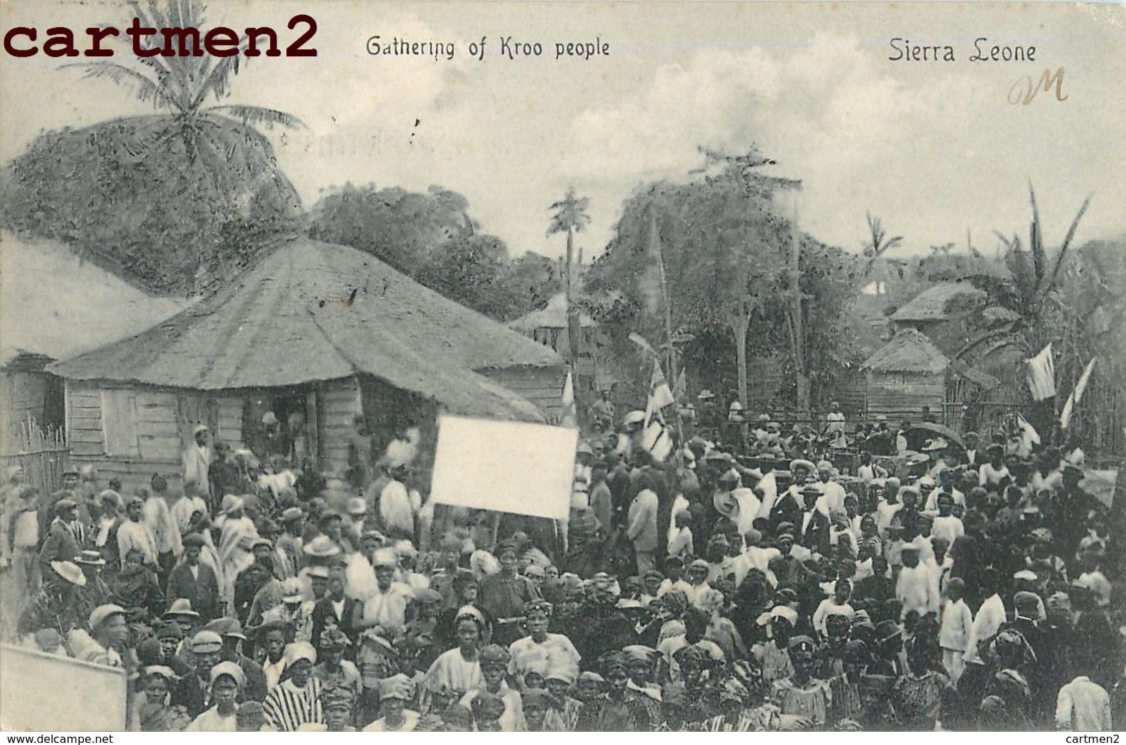 GATHERING OF KROO PEOPLE SIERRA LEONE AFRIQUE AFRICA - Sierra Leone