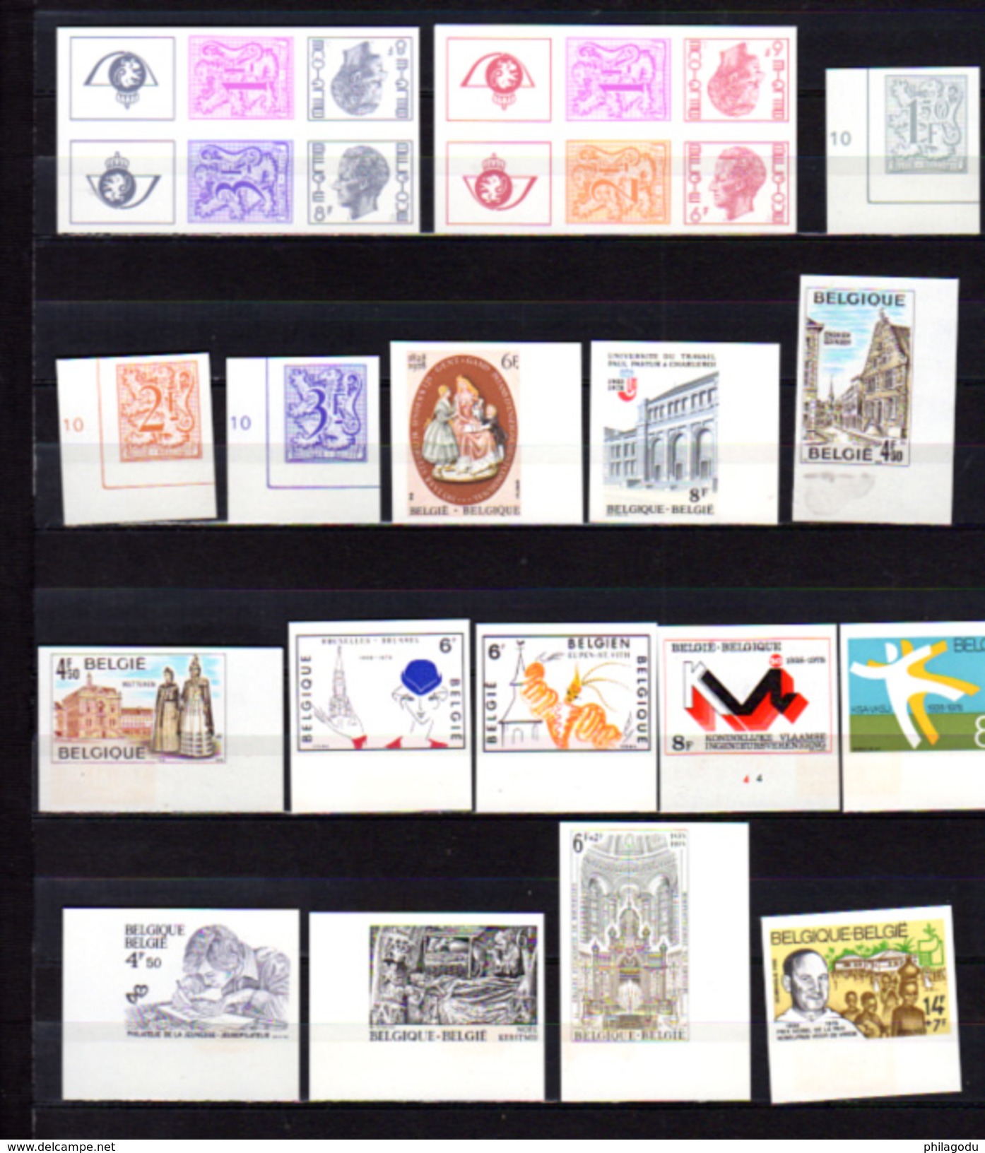 1978   Lot De 39 Non Dentelés ** Avec Bord Ou Coin, Europa, Synagogue, Elstrom, Tourisme - Autres & Non Classés