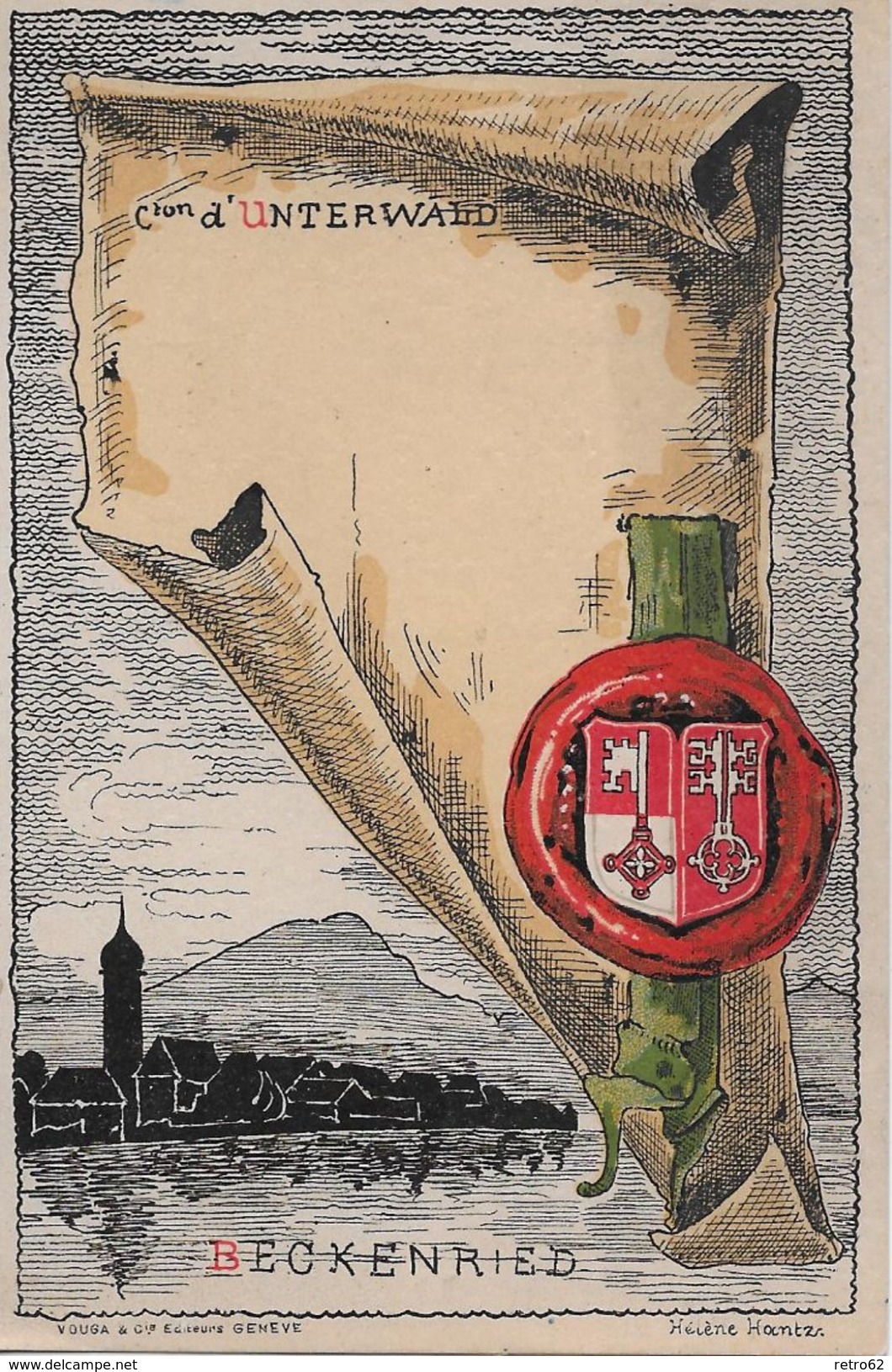 BECKENRIED → Super Schöne Und Alte Karte, Ca.1900 - Beckenried