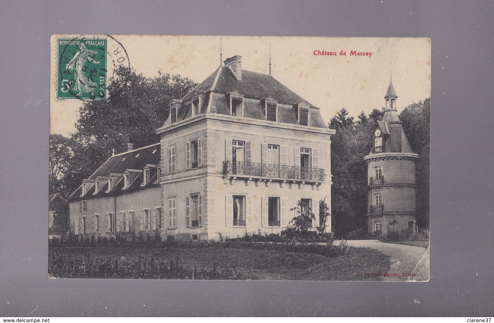 71  SAONE ET LOIRE , Château De MERCEY - Autres & Non Classés