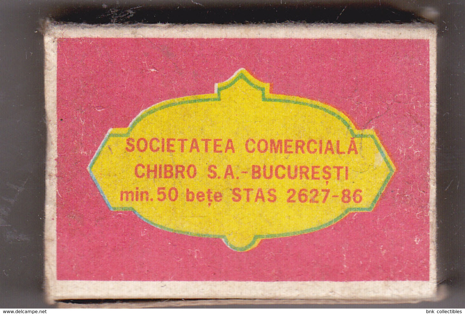 Romania Old Used Matchbox - Flowers - Chibro SA Bucharest - 1986 - Matchboxes