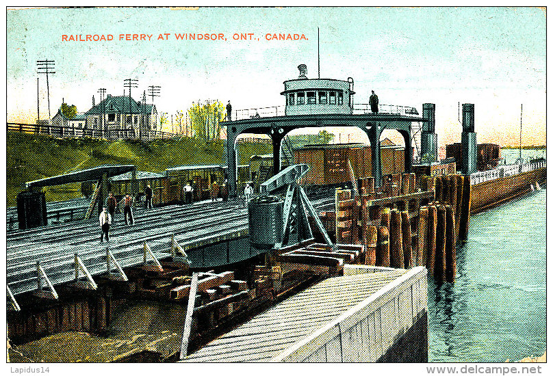 AH 714 / C P A -  CANADA ONTARIO -WINSDSOR- RAILROAD FERRY AT WINDSOR ONT - Windsor