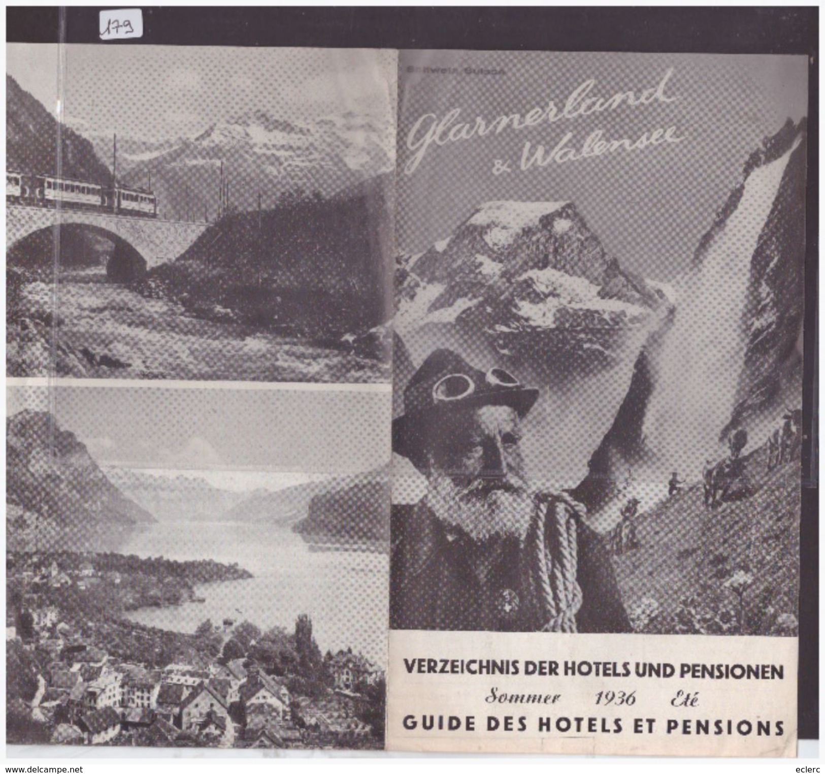 GLARUS SUISSE - GLARNERLAND & WALENSEE - DEPLIANT 2 VOLETS - TB - Dépliants Touristiques