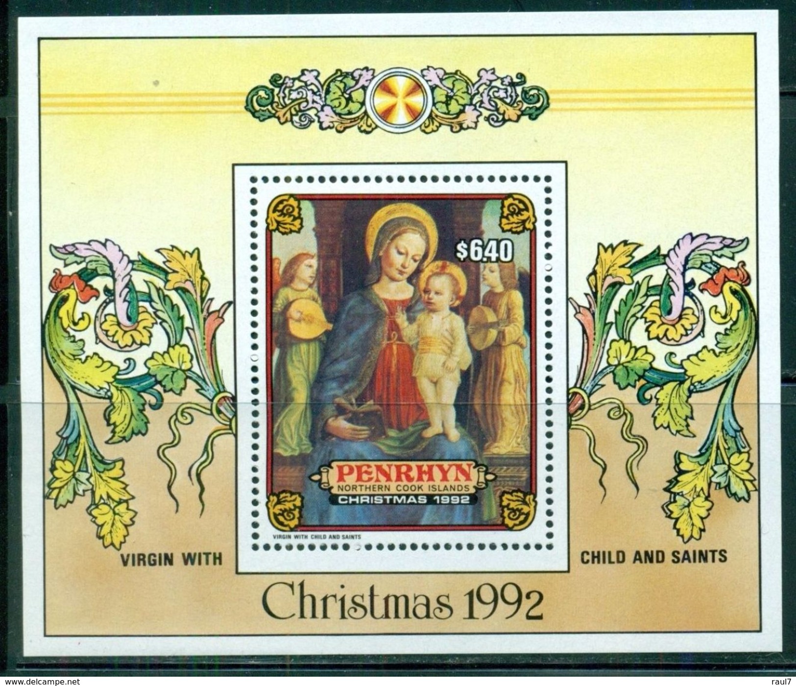 PENRHYN 1992 - Noël, Vierge Avec Enfant - BF Neufs // Mnh // CV 12 Euros - Penrhyn