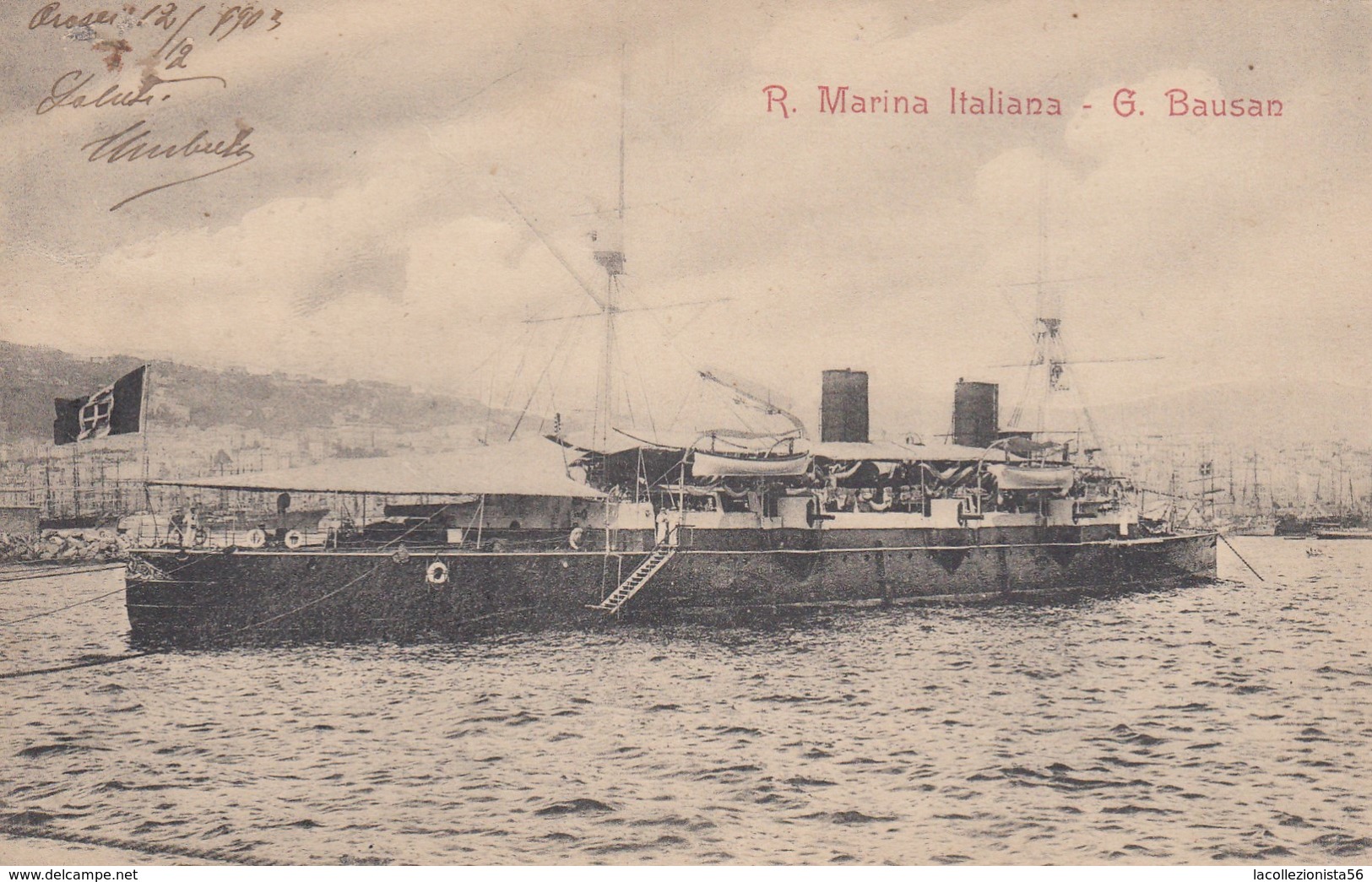 8836-REGIA MARINA ITALIANA - ARIETE TORPEDINIERE "G. BAUSAN" - 1903-FP - Guerra