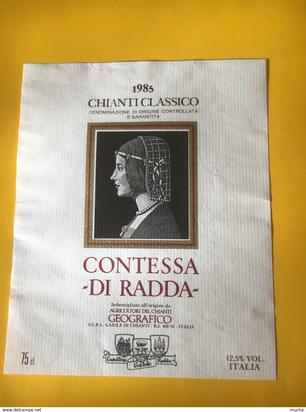 5625 -   Chianti Classico 1985 Contessa Di Radda Italie - Altri & Non Classificati