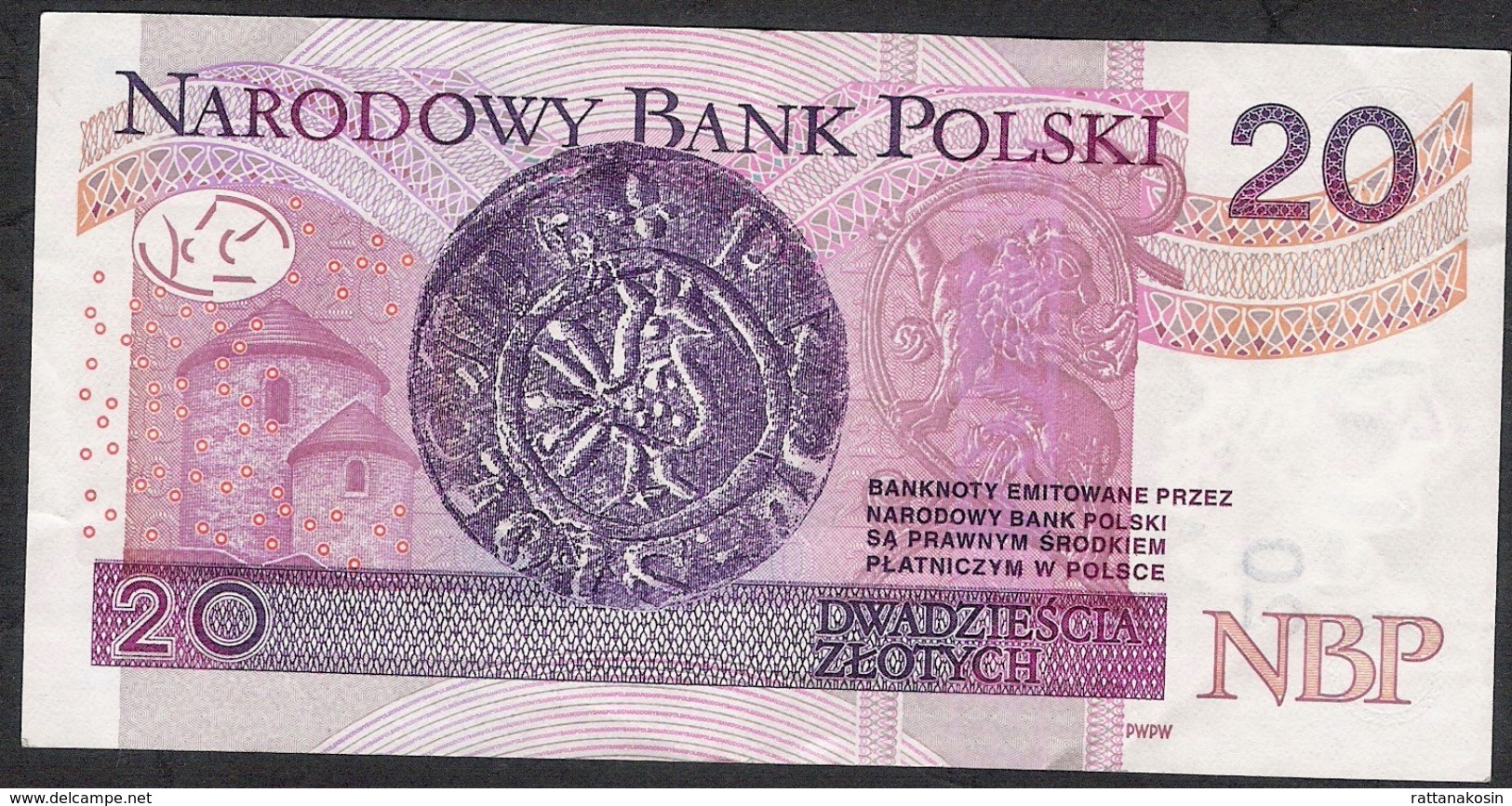 POLAND P184a 20 ZLOTYCH 2012 Signature 16  VF NO P.h. ! - Pologne