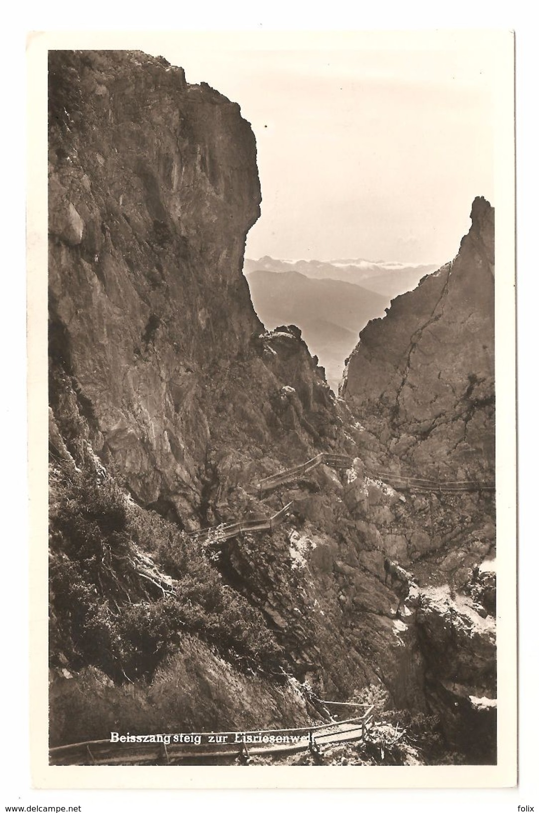 Werfen - Beisszang Steig Zur Eisriesenwelt - Fotokarte - 1951 - Werfen