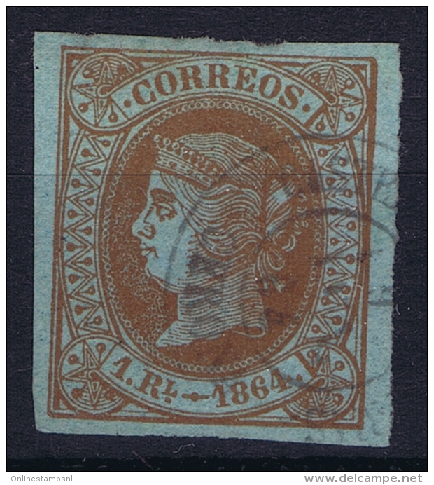 Spain: Ed 67 Mi Nr 59 Obl./Gestempelt/used   1864 - Usati