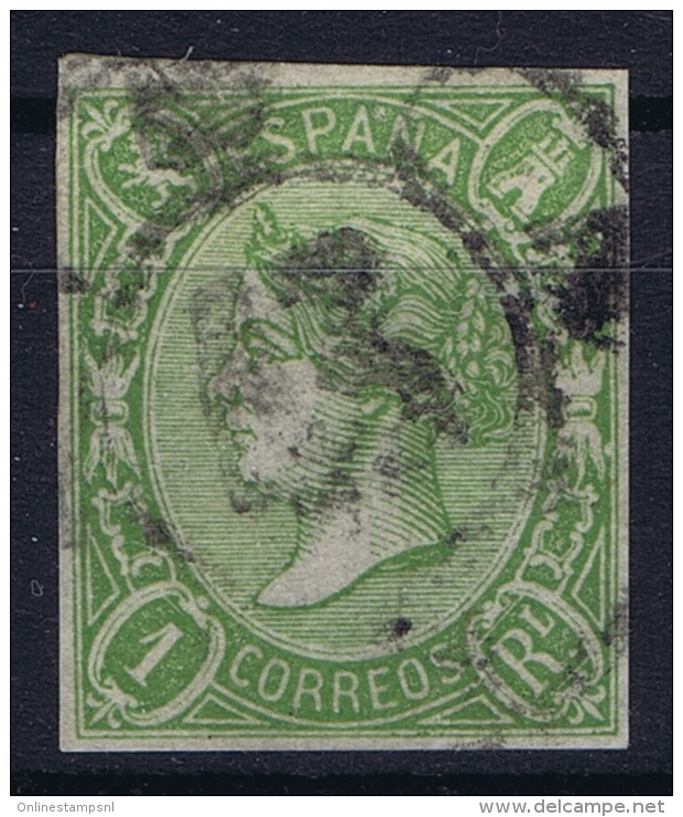 Spain: Ed 72 Mi Nr 65 Obl./Gestempelt/used   1865 - Usados