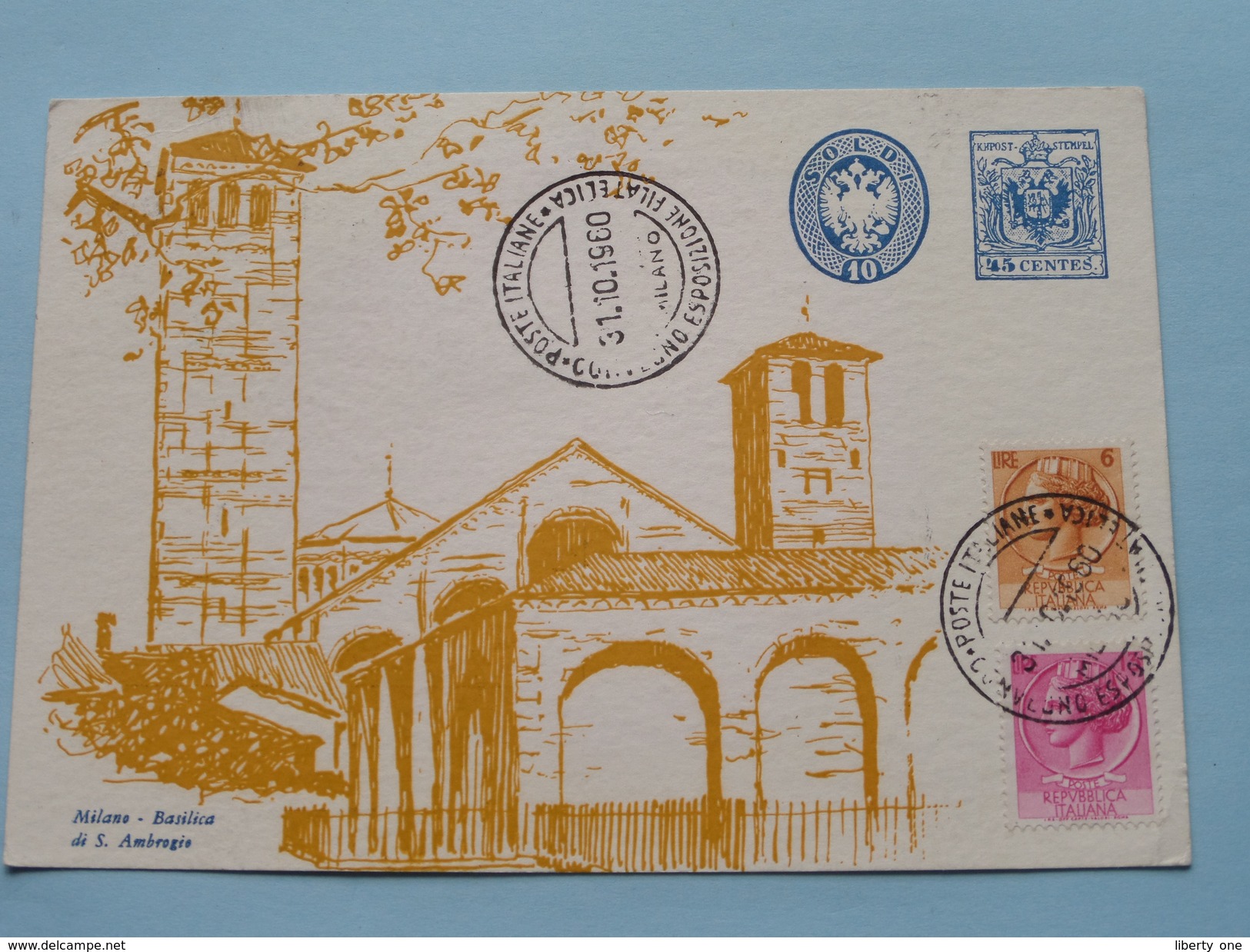 MILANO - BASILICA Di S. AMBROGIO ( Borsa Filatelico Nazionale ) 1960 ( Zie Foto ) ! - Cartes-Maximum (CM)