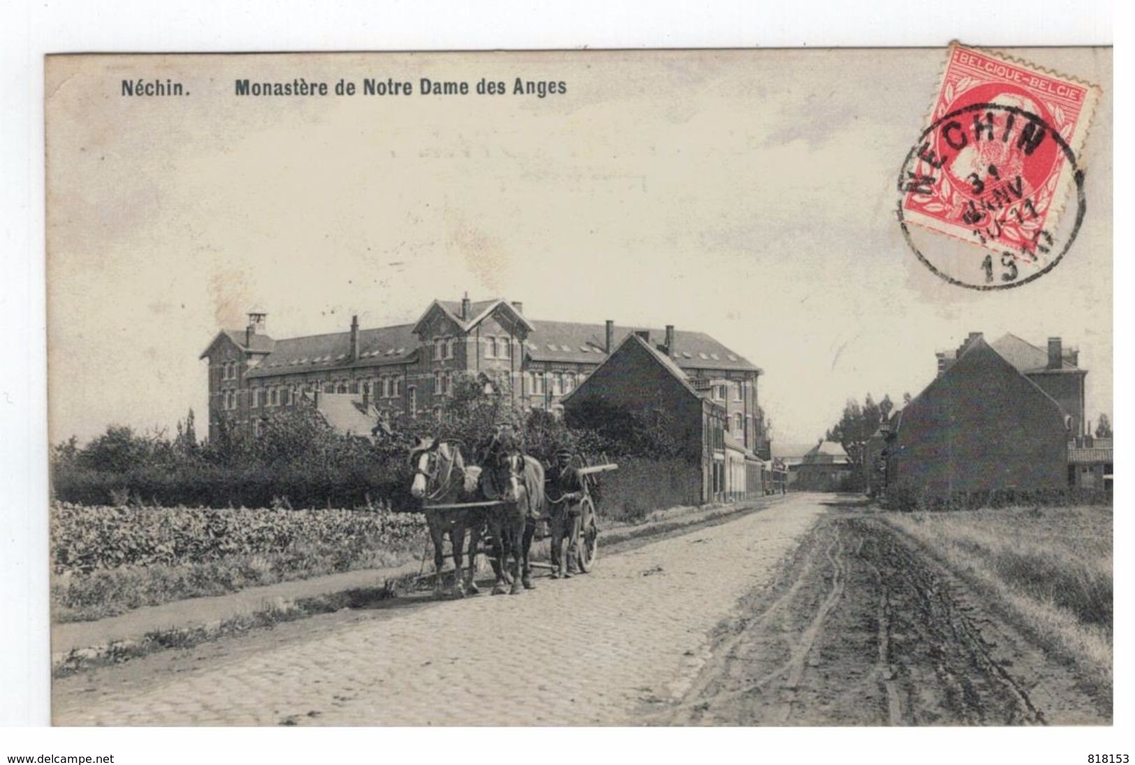 Néchin. Monastère De Notre Dame Des Anges (Attelage) 1910 - Estaimpuis