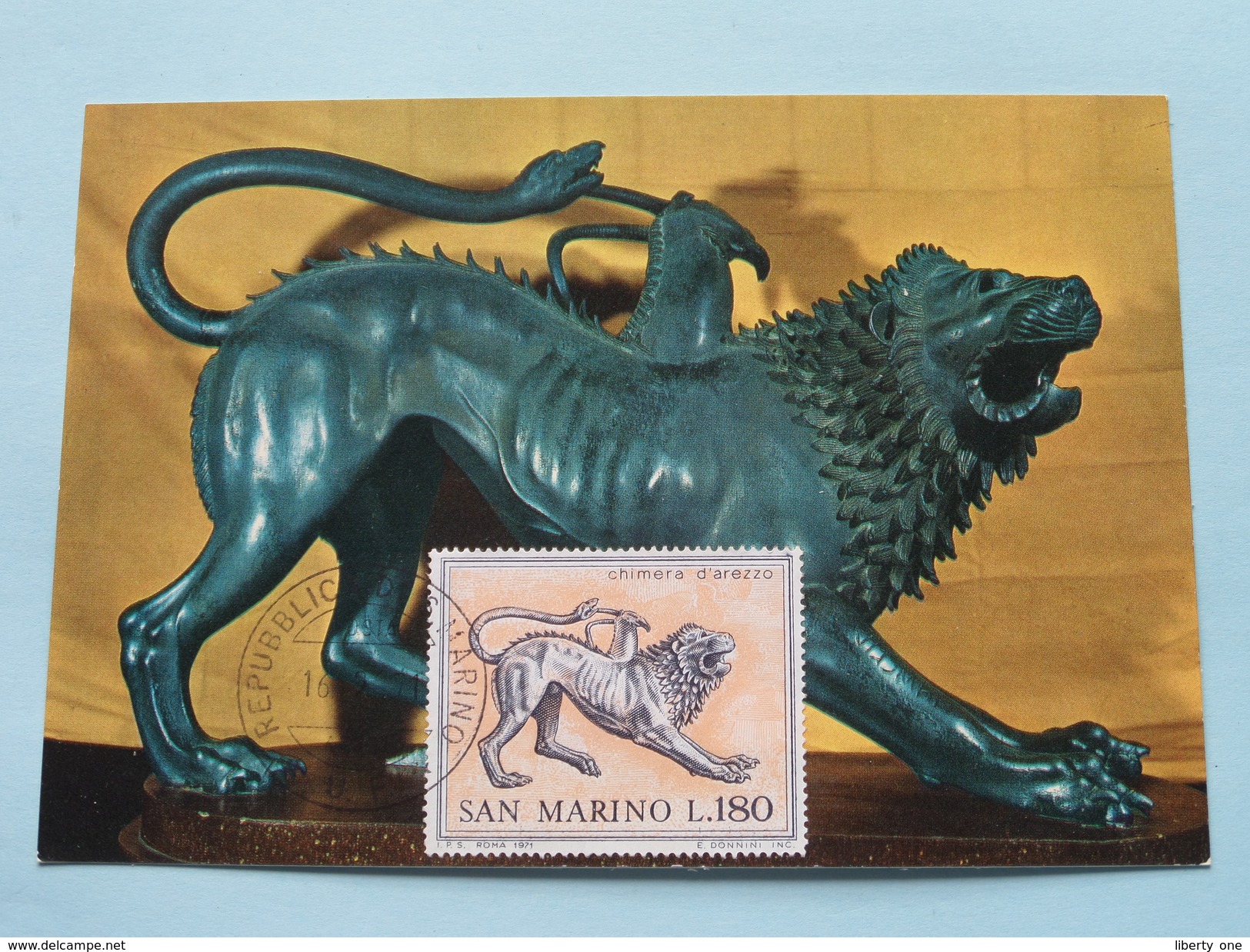 CHIMERA BRONZO Museo Archeologico Firenze - 1971 ( Zie Foto ) ! - Autres & Non Classés