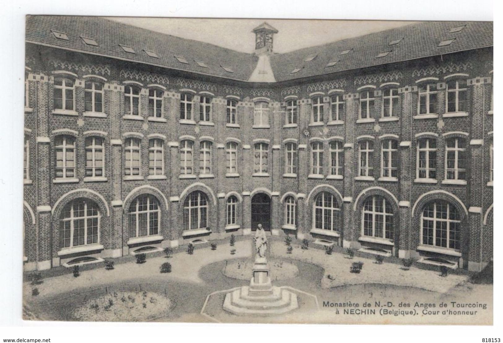 Néchin. Monastère De N.D.des Anges De Tourcoing à Néchin. Cour D'honneur 1909 - Estaimpuis