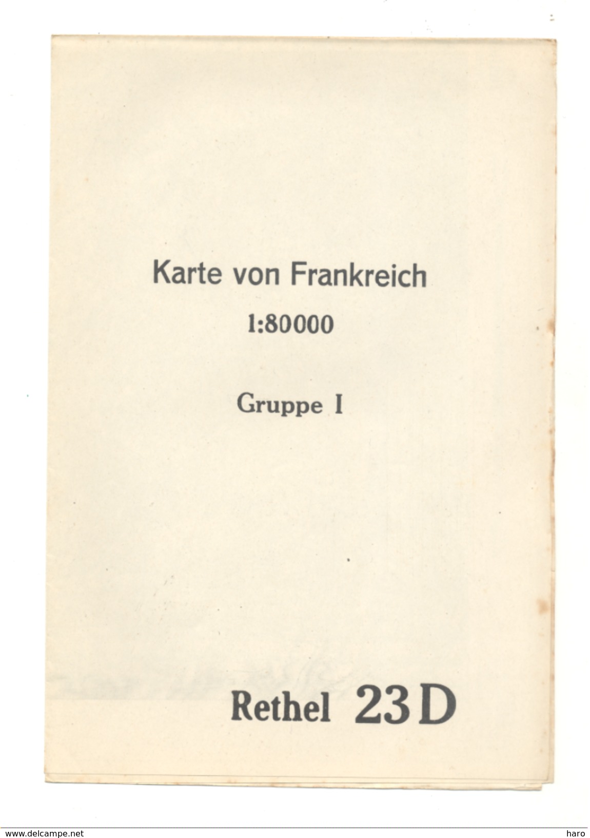 Carte D'état Major- 1 : 80 000 - RETHEL (23D) Edition Allemande De 1916 (b215)- Guerre 14/18 ? - Geographische Kaarten