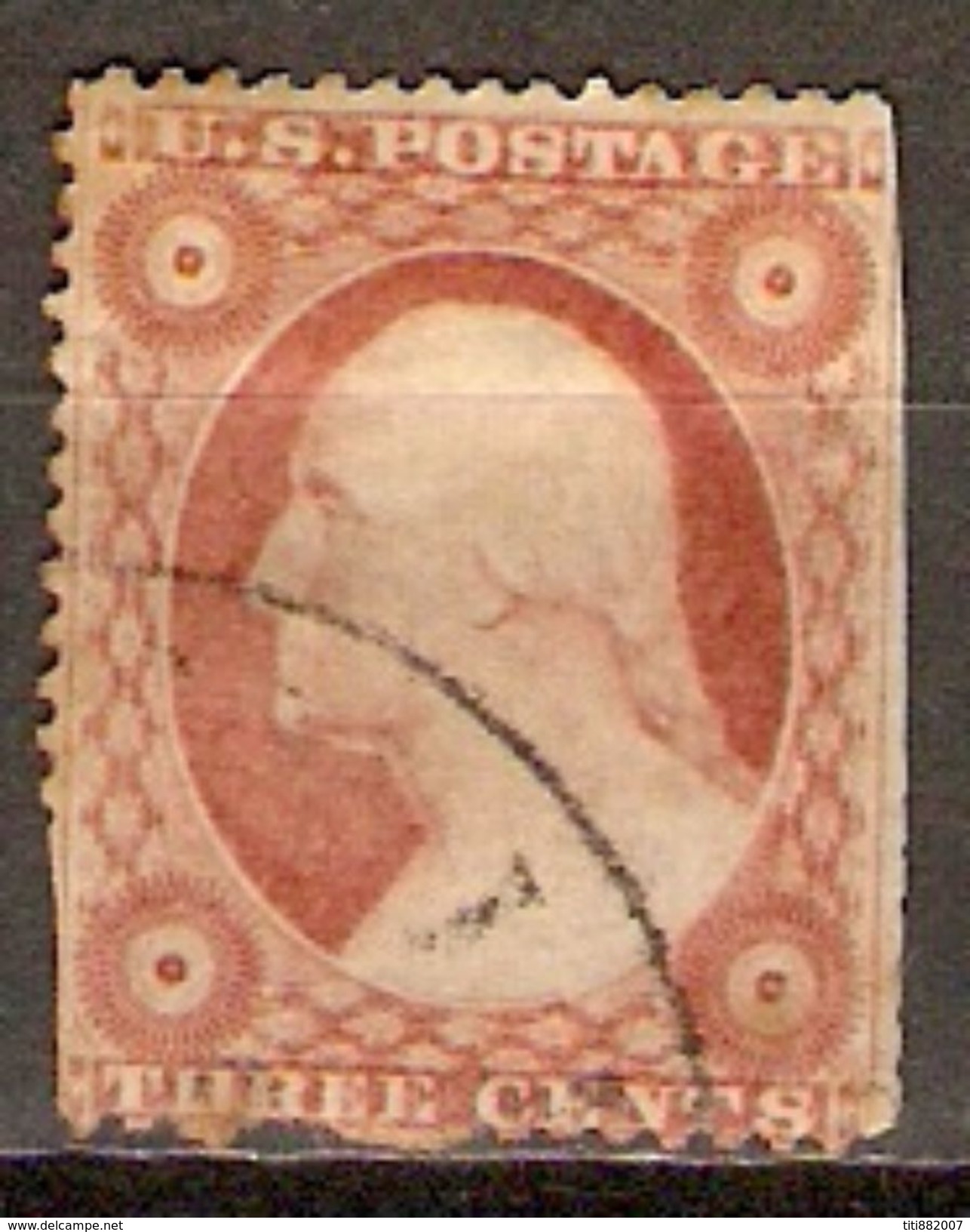 ETATS - UNIS   -   1857 . Y&T N° 10 Oblitéré. - Used Stamps