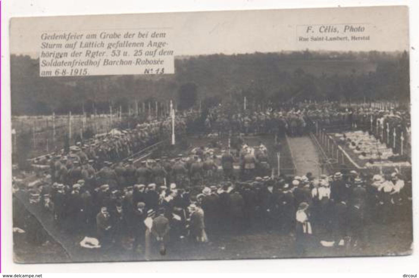 36875   -  Barchon Rabosée   Cimetière  Soldats  1915 - Blegny