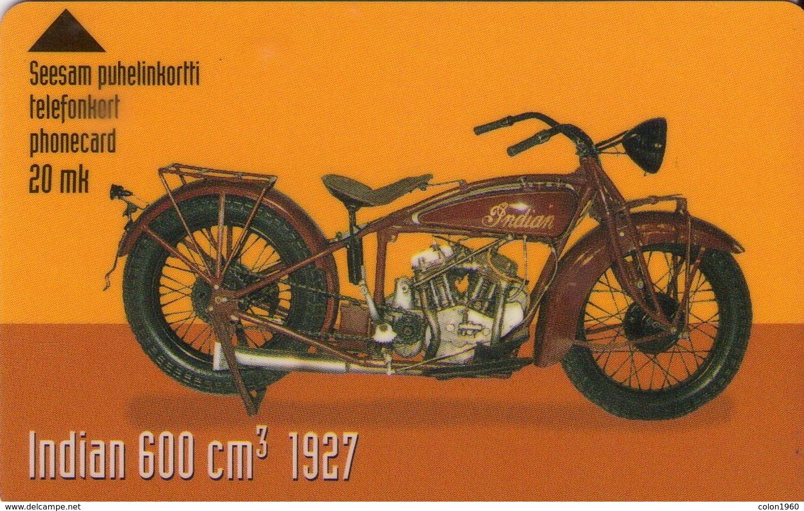 FINLANDIA. TTL-D-367B. MOTOS -  Indian 600cc 1927. 20100 Ex. 12-2000. (433) - Finlandia