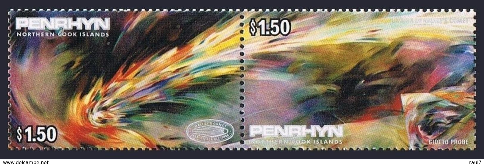 PENRHYN 1986 - Passage De La Comète D'Halley - 2 Val Neufs // Mnh - Penrhyn