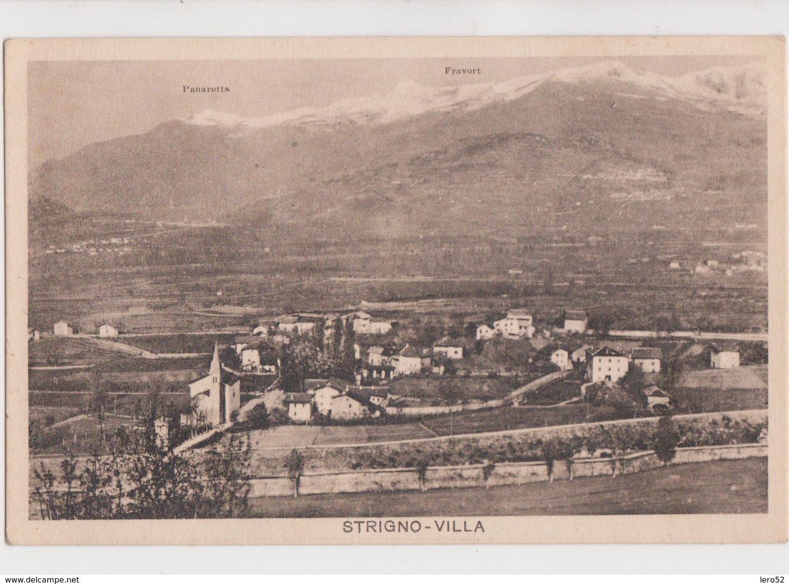 VALSUGANA STRIGNO-VILLA D'EPOCA,AMPIA VEDUTA PANORAMICA FORMATO PICCOLO - Trento