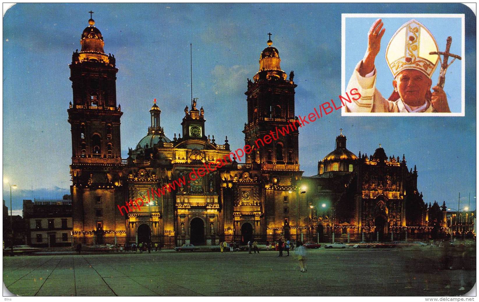 Pope John Paul II And The Catherdal Of Mexico - Mexico - Mexiko