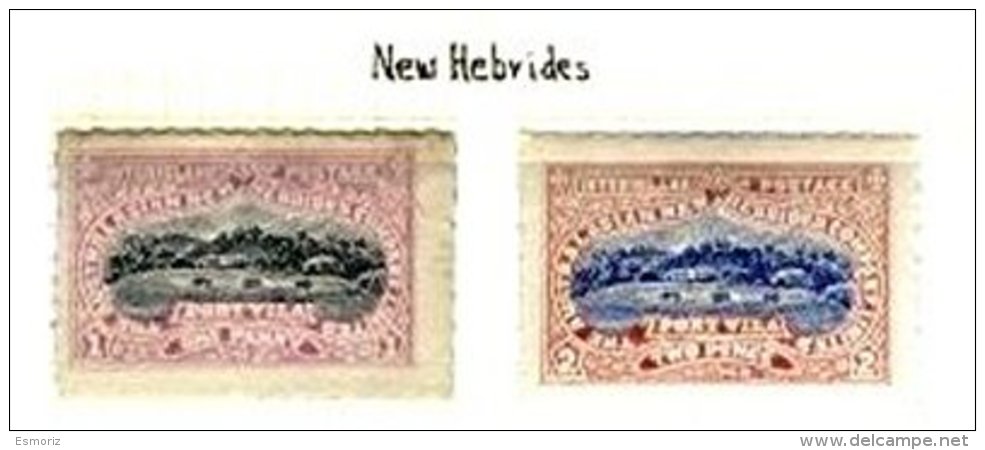 NEW HEBRIDES, Locals, (*)/* MNG/MLH, F/VF - Neufs