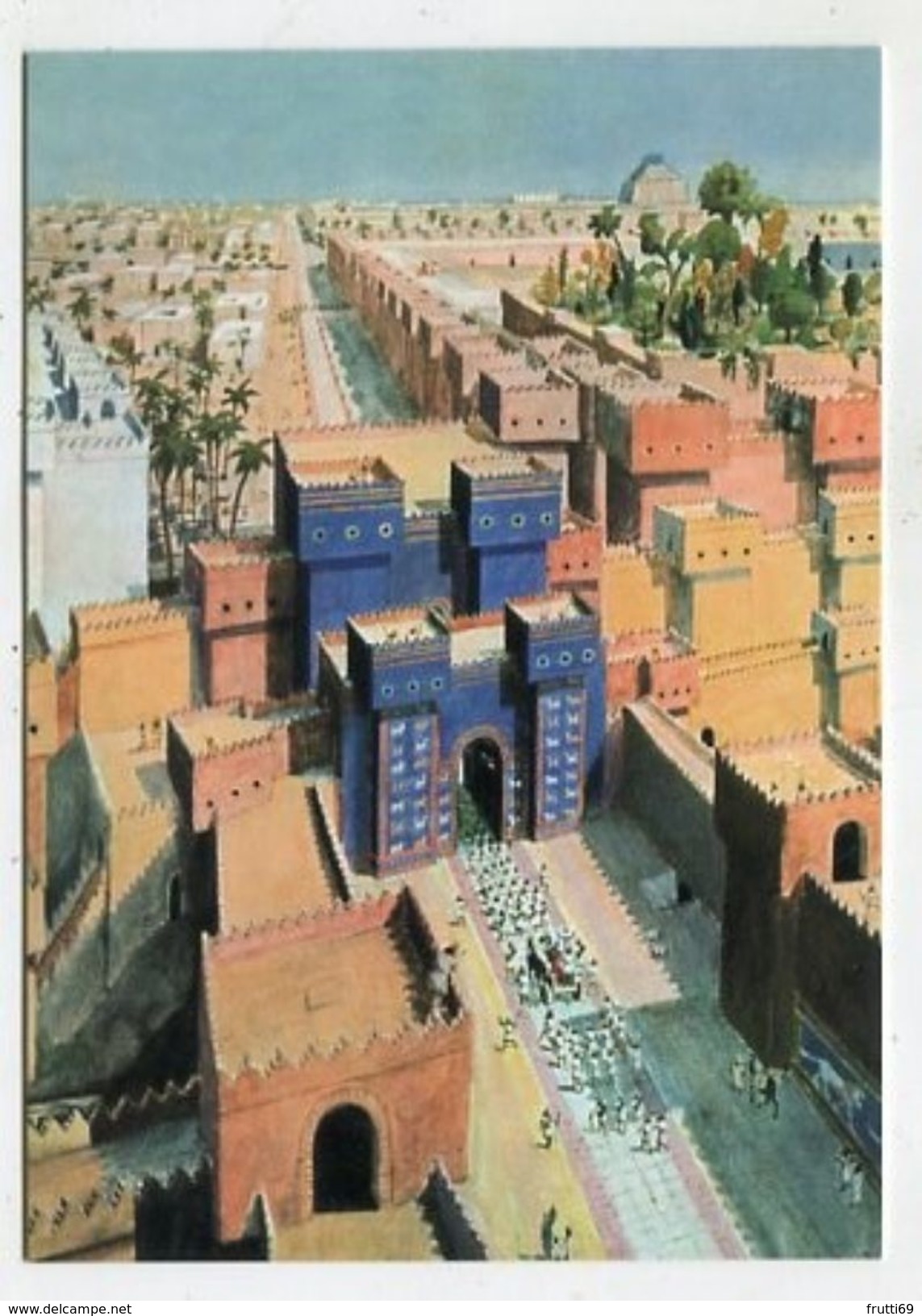 BABYLON - AK305646 Walter Anger - Aquarell - Babylon - Blick Zum Ishtar-Tor Mit Prozessionsstraße - Sonstige & Ohne Zuordnung