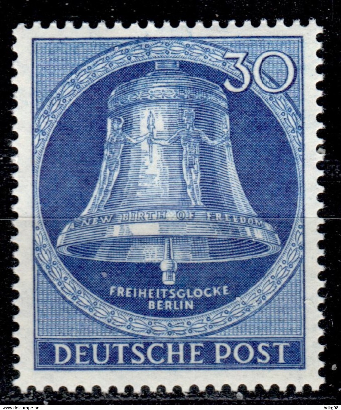 D+ Berlin 1953 Mi 104 Mnh Glocke - Unused Stamps