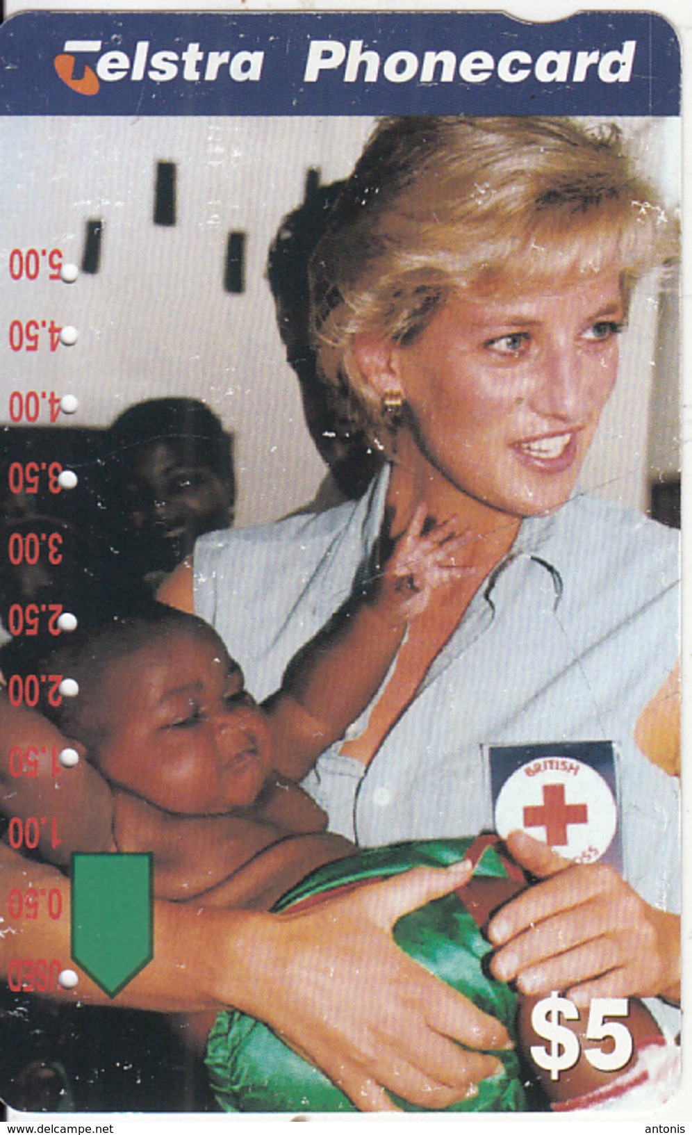 AUSTRALIA - Princess Diana/Australian Red Cross, Used - Characters