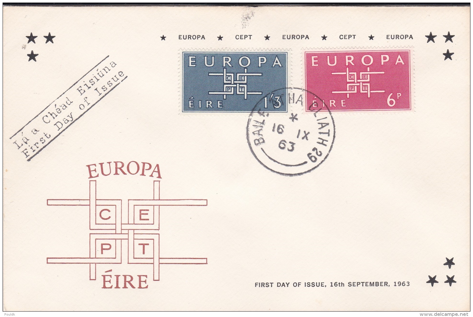 Ireland 1963 FDC Europa CEPT (T13-40) - 1963