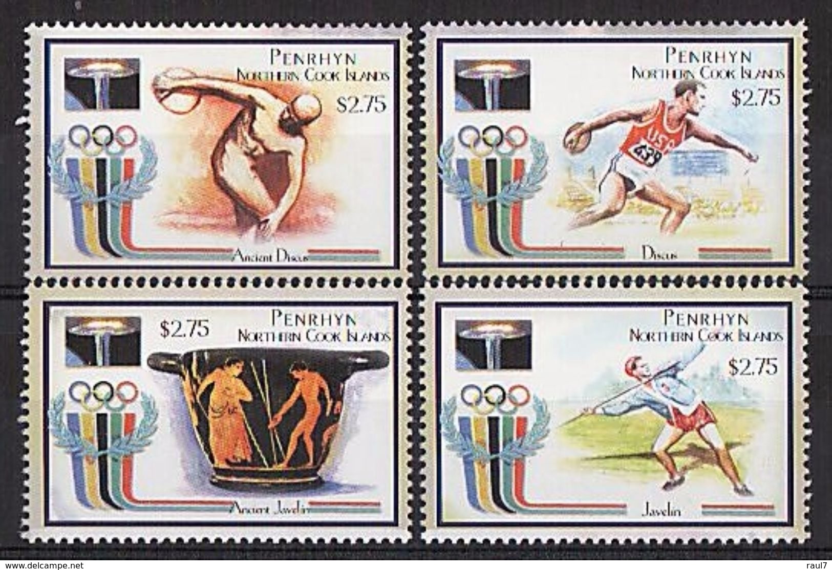 PENRHYN 2000 - J.O. Sidney 2000, Sports Divers - 4 Val Neufs // Mnh // CV 20.00 - Penrhyn