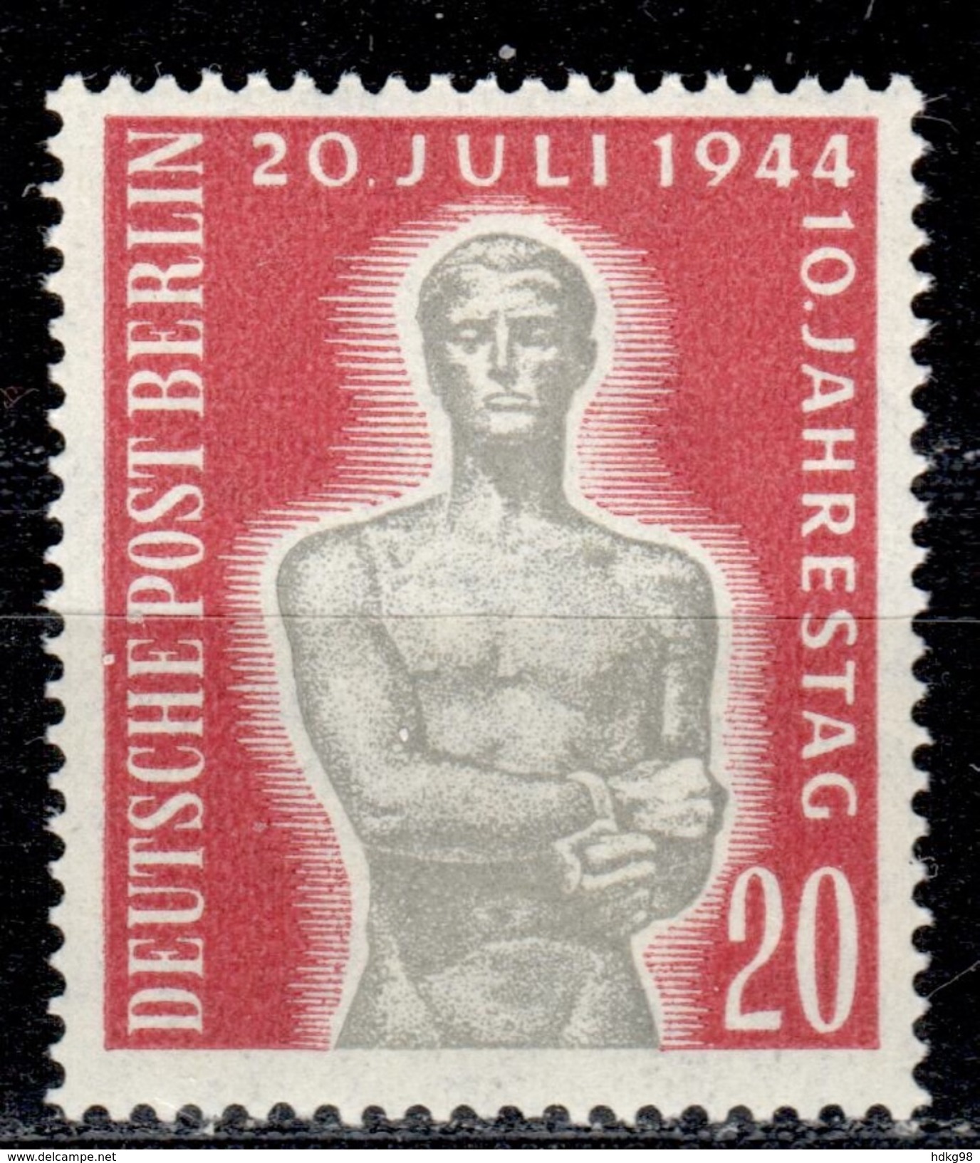 D+ Berlin 1954 Mi 119 Mnh Hitler-Attentat - Ungebraucht